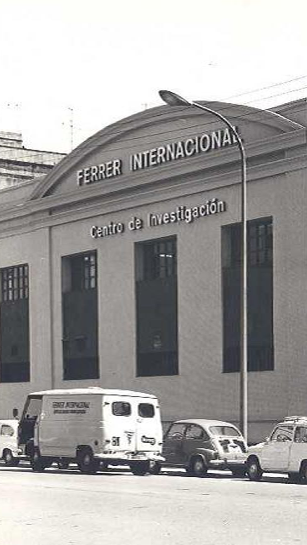 Seu històrica de Ferrer Internacional i el seu Centre de Recerca durant la dècada dels anys 60 a Espanya.